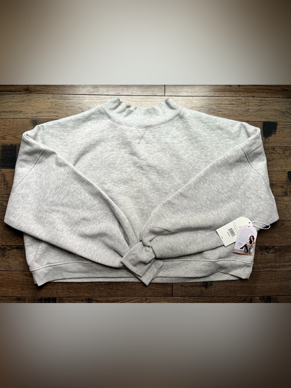 Blogilates marshmallow mockneck sweatshirt grey women’s size 2X new